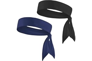 NICELAND 2 sztuki regulowane, antypoślizgowe, elastyczne, miękkie, antypotowe, opaski do jogi, do biegania, fitness, trening, joga, tenis, opaska na głowę, uniseks