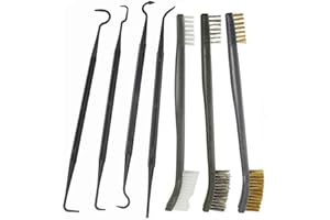 EISEYEN Pistola Set de Limpieza Juego de cepillos Double Ended Alambre de Acero latón Nylon Fósforo Pincel en Grande y pequeño Acabado Double Ended Pistola Lavado Pick Táctica shortgun Rifle Limpieza Tool