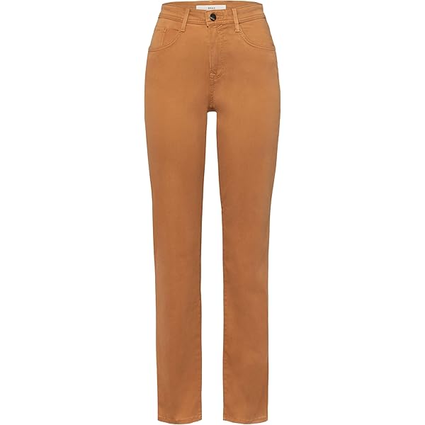 BRAX Carola Five-Pocket Damesbroek, hoogwaardige katoenen stretchbroek, beige, 38W x 32L
