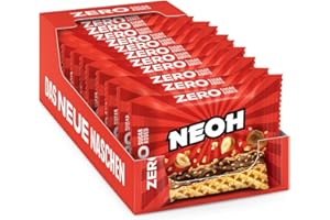 NEOH Hazelnut Crunch Waffles | 1g sugar, 95kcal, 21g (pack of 12) | Keto Friendly, Low Carb, High Fiber | The new alternative to traditional sweets