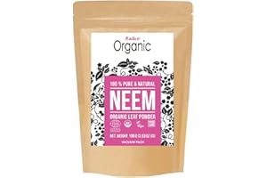 Radico | 100% Organic Neem Leaf Powder | Haarreinigung und Haarpflege | Antibakteriell | Gegen fettige Kopfhaut und Schuppen | Ayurvedische Haar Kräuterpackung | Vegan | 3 x 100 g