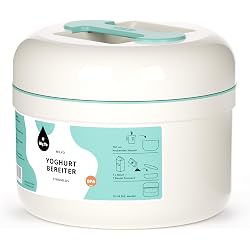 EasiYo Joghurt-Gläser & Lunch-Behälter Set – 2x 1 Kg Gläser + 2x 250 Ml Boxen | Spülmaschinenfest, Wiederverwendbar