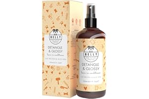 BELLY OUR MUTUAL FRIEND Belly Spray démêlant pour chien, 20 ml – Un après-shampoing naturel sans rinçage pour chien – Après-shampoing pour manteaux mats et spray démêlant pour chiens avec protéines d'avoine et aloe vera