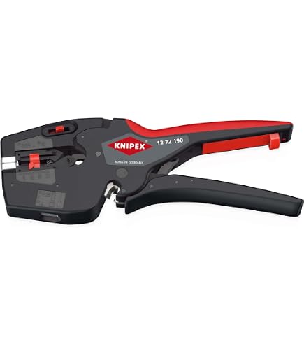Knipex Pince à dénuder de précision avec couteaux de fore brunie, avec