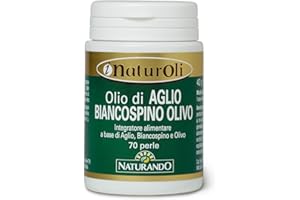 Naturando Olio di Aglio-Biancospino-Olivo Integratore per favorire la regolarità della Pressione Arteriosa - 70 perle