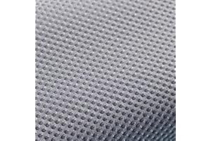 VIGAN Tela de malla transpirable para altavoces de 1 MX1,6 m, a prueba de polvo, red insonorizada, hecha a mano, tela protectora para radio, acústica (gris claro)