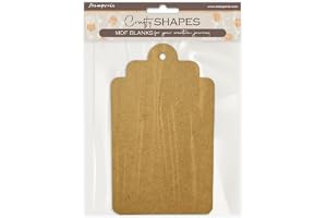 Stamperia - Crafty Shapes for Scrapbooks, Albums, Cards, Bullet Journals and More, Decorate with Papers and Paint, Perfect for Hobbies, Crafts, and Gifting (A New Beginning, Tag)