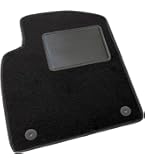 QUEMAR Tappetini Auto compatibili con Opel Astra J 2009-2015 / Kit Tappeti in Moquette e Gomma su Misura (Set 2 Anteriori + 2 Posteriori) / Ricami e Colori Personalizzati (2 Ricami, Bordo Rosa