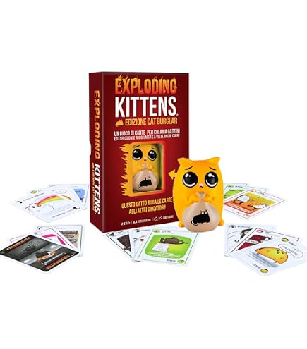 Exploding Kittens Italiano | Confronta prezzi | CATchables 2 Pack - DJ Gatto Asmodee Carte Party Games...Asmodee Exploding Kittens: Catchables - DJ Gatto, Gioco da