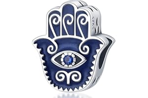 LONGLUCK Charms Charms do bransoletek 925 Sterling Silver Devil's Eye Bransoletki srebrne damskie