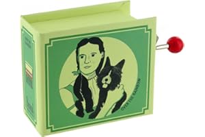 LUTÈCE CRÉATIONS Caja de música/caja musical de manivela de cartón en forma de libro - Over The Rainbow - El Mago de Oz (H. Arlen)