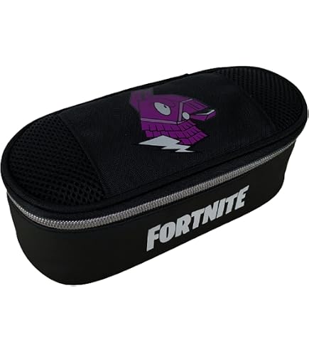 Astuccio Fortnite 3 Zip Con Materiale Scolastico - Pennarelli, Matite, Forbici E Accessori