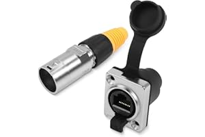 QIANRENON RJ45 Waterproof Network Connector CAT6 RJ45 Panel Mount Outdoor Waterproof Adapter RJ45 Industrial Network Coupler Assembly,Waterproof IP65, (180° Straight Through Socket + Plug End Sleeve)