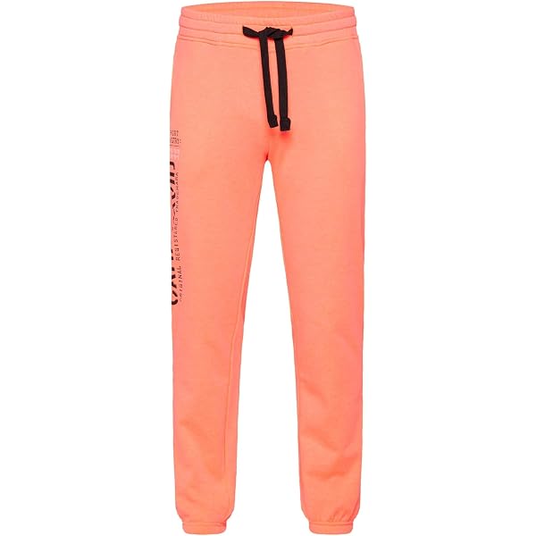 Camp David Herren Jogginghose mit Puffprint Ecru, S Fashion