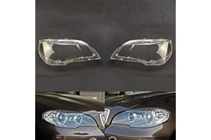 SZSS-CAR Copertura di ricambio per fari auto per BMW X5 E70 2008 2009 2010 2011 2012 2013 copertura trasparente per fari auto (una coppia)