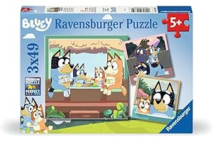 RAVENSBURGER Kinderpuzzle 3x49 Teile - Blueys Abenteuer