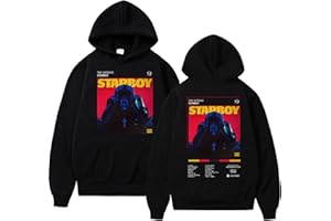 OUHZNUX Felpa con Cappuccio The Weeknd Hip Hop Rap Guanti Felpa con Cappuccio Felpa Casual da Donna Felpa con Cappuccio A Maniche Lunghe da Uomo Oversize Street Hip Hop Top XS-3XL