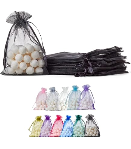 Bustine Trasparenti Per Confetti Borse Regalo In Organza Premium Per Bomboniere - 11x16 Cm, Perfette Per Gioielli E Perline Borse Per Gioielli E Perline - Foto 3