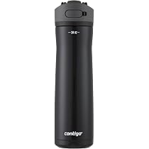Contigo Ashland Chill Edelstahl-Wasserflasche 680 Ml - 2er Pack, Blau & Stahl