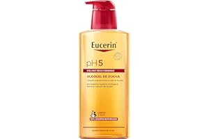 Eucerin pH5 Oleogel de ducha (400 ml), aceite limpiador corporal con aceites naturales para una limpieza diaria suave y nutritiva, aceite para ducha para toda la familia, piel seca y sensible
