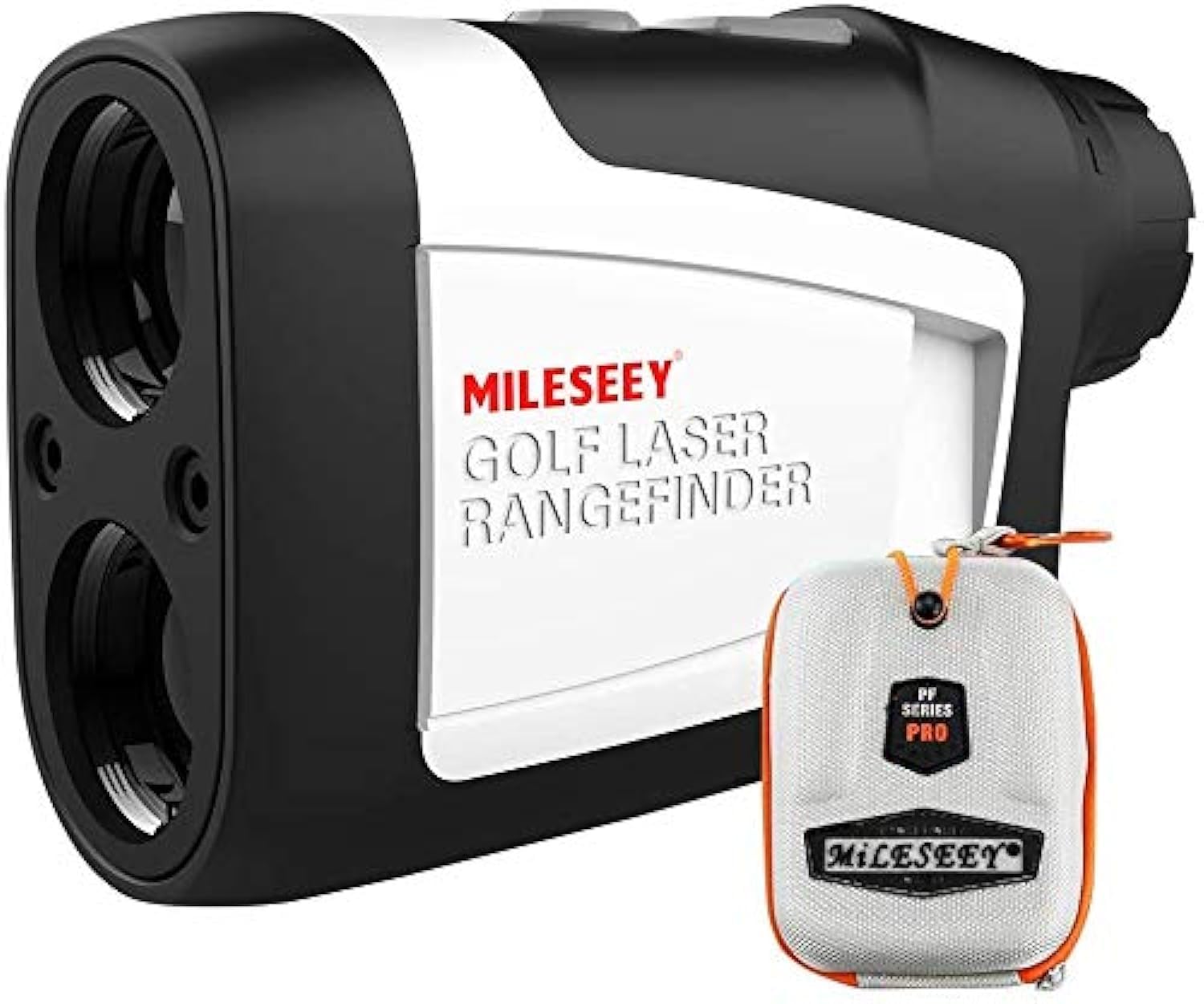Mileseey Golf Range Finder with Slope On/Off, 660 Yards Range finder with Flag-Lock and Vibration, Legal for Tournament Play, ±0.55yard Accuracy, 6X Magnification, Carrying Case, Free Battery