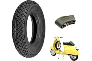 ECOVELO Neumático Union 3.00-10 46J + cámara de neumático compatible con Vespa 50 Special PK 50