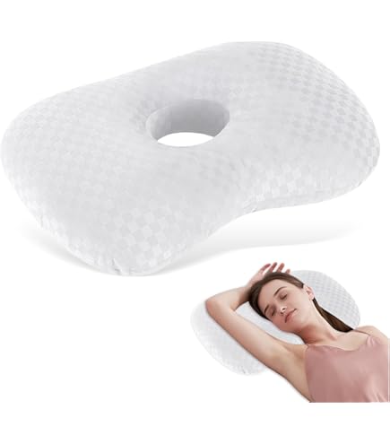 Oreiller Cervical Ergonomique 2 En 1 En Mousse à Mémoire De Forme Oreiller Orthopedique Pour Dormir Sur Le Cote Et Sur Le Dos Oreiller Papillon 60 X 40 X 14 Cm Bleu 90961120