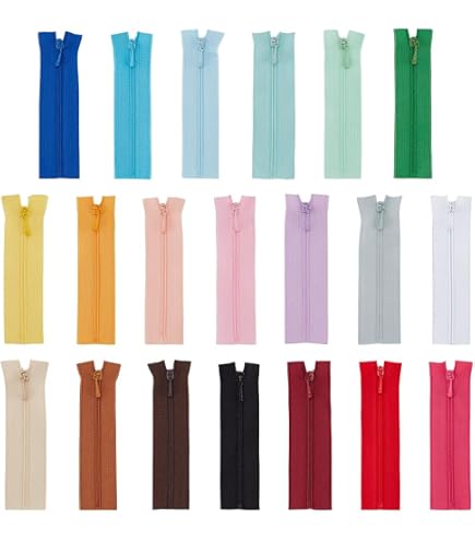 KGS - 40 Cerniere In Nylon Colorate Assortite 20 Colori, 35 Cm / 14 Pollici, Per Cucito E Fai Da Te - 2