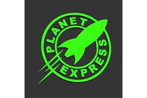 Decus Shop Futurama Planet Express L 0153 (Verde neón) // Pegatina OEM JDM Style Vinyl Transfer