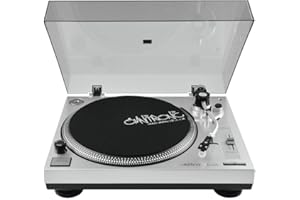 Omnitronic BD-1350 Platine Disque DJ à Entrainement Courroie Noir