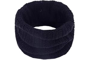 PLUTO & FOX Braga Para El Cuello Unisex Color Liso De Lana De Ganchillo Para Invierno Cálido Pasamontañas Para Ciclista Motociclismo