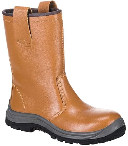 Portwest FW13TAR43 FW13 Steelite Rigger Boot with Creep Nose, S1P CI, Brown, Size 43