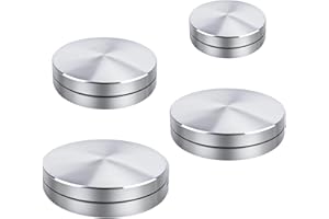 LECHENGJIA 4 Pcs Mini Pottery Wheel Clay Tools, 25mm / 30mm / 38mm / 45mm Pottery Trimming Spinner Tool, Ceramic Clay Pottery Throwing Trimming Spinner Tool for Pottery Clay Artist