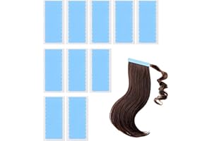 CZFDCK Hair Tapes for Extension, 120 Pcs Hair Extension Tapes Green Double Sided Adhesive Human Hair Tape for Replacement,Tape Hair Extensions Glue Strips,Durable Waterproof Tape for Hair Extensions