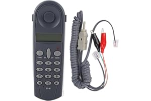 BEWINNER Juego de Cables Probador de Línea Telefónica con Conectores y Carpintero para Oficina en Casa