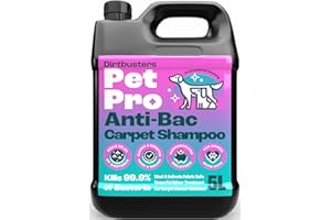 Dirtbusters Pet Pro Antibacterial Carpet Cleaner Shampoo Solution (5L) Kills 99.99% Of Bacteria, Powerful Cleaning To Remove Soiling & Neutralise Pet Odour, Urine & Stains, Wool Safe