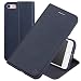 Produktbild Nouske iPhone 7 Plus iPhone 8 Plus 5.5 Zoll Stand Hülle Etui with Karte Halterung Leder Wallet Klapphülle Flip Book Case TPU Cover Bumper Tasche Ultra Slim, Marineblau