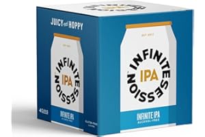 Infinite Session - Alcohol Free Beer - India Pale Ale - Case of 4 x 330ml cans - Gluten-Free, Vegan - 35 calories per can - Award Winning Craft Beer - Brewed in the UK