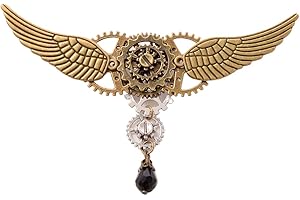 BLESSUME Broche Vintage Alliage Rétro Steampunk Broche Victorienne