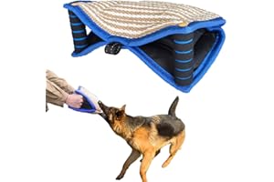 YUMZA Dog Bite Board Sleeve Training Equipment Arm Protector For Left Right Hand Teething Cushion Training Supplies Bite Cushion with a Handle Dog Sports Toy for Young Dog Medium Size Dog