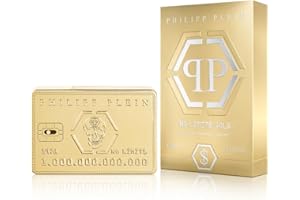 Philipp Plein – Eau de Parfum No Limits Gold 90 ml – Parfum Homme – Notes Boisées et Ambrées – Un Parfum Audacieux qui Exhale l’Opulence – Ambré Boisé – Flacon en Verre Laqué Or