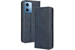 WOBURN Funda para Xiaomi Poco X5 5G / Redmi Note 12 5G Funda Libro, Flip Carcasa Magnética con Soporte y Cartera para Tarjetas, Premium PU/TPU Cuero Case Cover Billetera. Azul