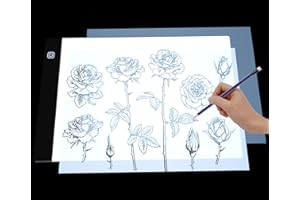 GENERIC A4 Led Light Pad Board Light Box Drawing, Lightbox Boxes for Drawing Tracing, 5 D 5d Diamond Art Painting, Weeding, Sketching Copy Lightboard, Film Negatives, Kids Bright Up Pads, Quilters