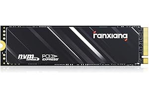 fanxiang M.2 SSD 1TB,NVMe SSD con disipador térmico, hasta 3500MB/S, PCIe Gen3 x4 2280,SSD Interno, caché SLC 3D NAND,Discos Duros -S501Q