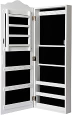 Eugad Hangend Schmuckschrank Wandschrank Mit Spiegel Wandspiegel
