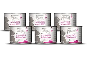 MjAMjAM - Mokra karma Premium dla kotów - soczysta wieprzowina z pysznymi marchewkami, 6-pak (6 x 200g), bezzbożowa z dodatkowym mięsem