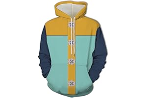 XSLGOGO Unisexe Anime The Seven Deadly Sins Sweat à Capuche zippé Meliodas Graphiques à Manches Longues Pull King Cosplay Sweat