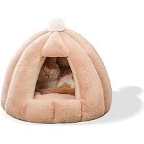 Letto Grotta Per Gatti E Cani - Pieghevole Con Cuscino Rimovibile Marrone - Foto 13