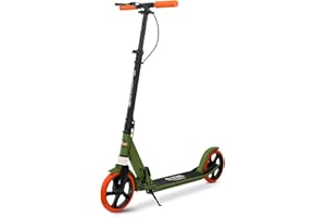 OLSSON & BROTHERS OLSSON Patinete Scooter Cheer -Rodamientos ABEC 9, Manillar con Altura Regulable (90-104CM), Plegable, puños de Silicona TPR BMX, suspensión Delantera, posapié, Ruedas de 200MM PU,homologado