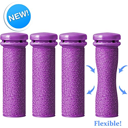 Emjoi Micro-Pedi SoftFLEX Compatible Refill Rollers (Xtreme Coarse) - Pack of 4